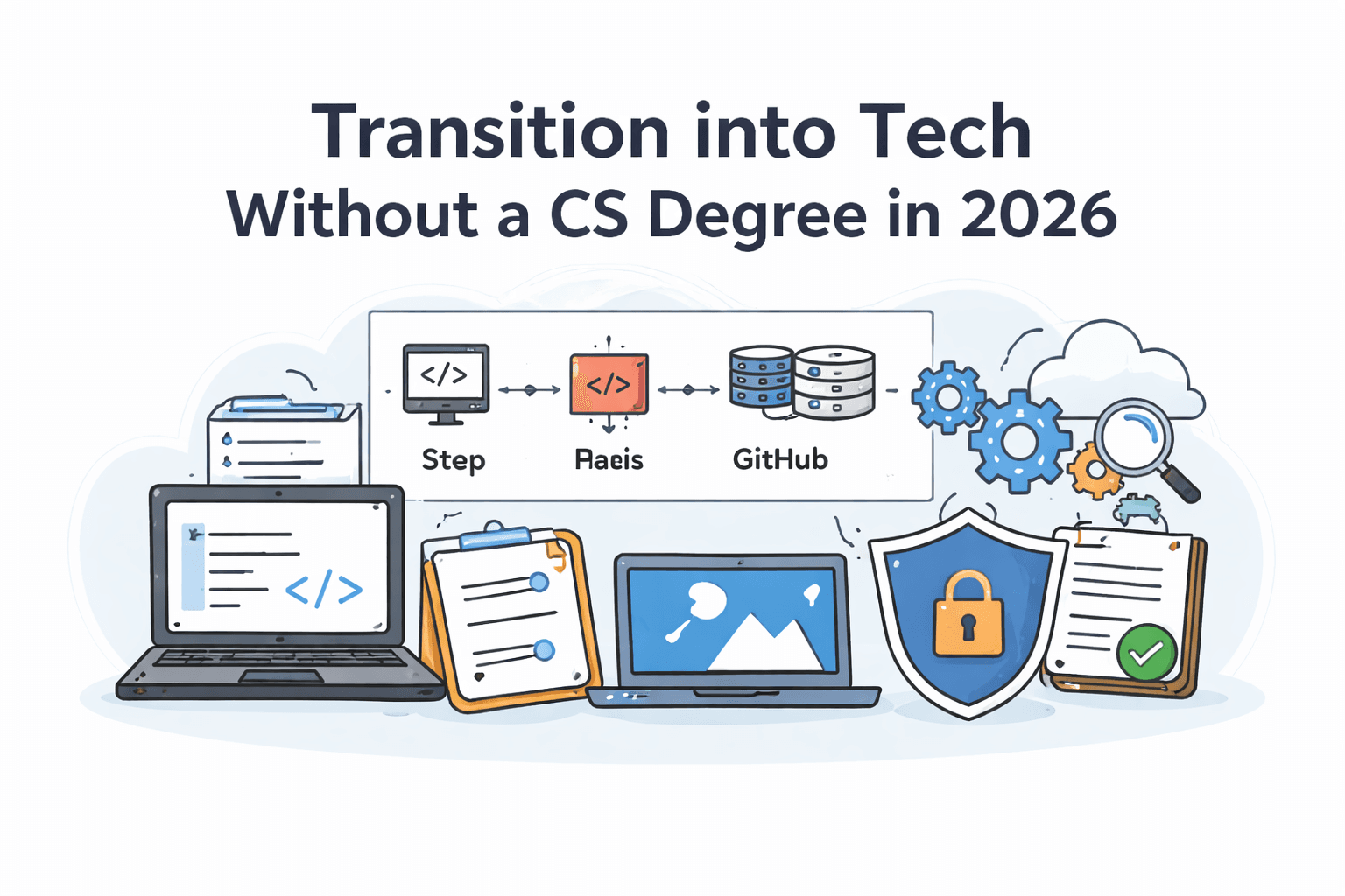 Transition into Tech Without a CS Degree in 2026